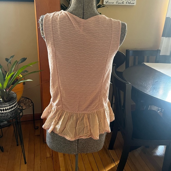Free People peplum top Sz L - Picture 4 of 6